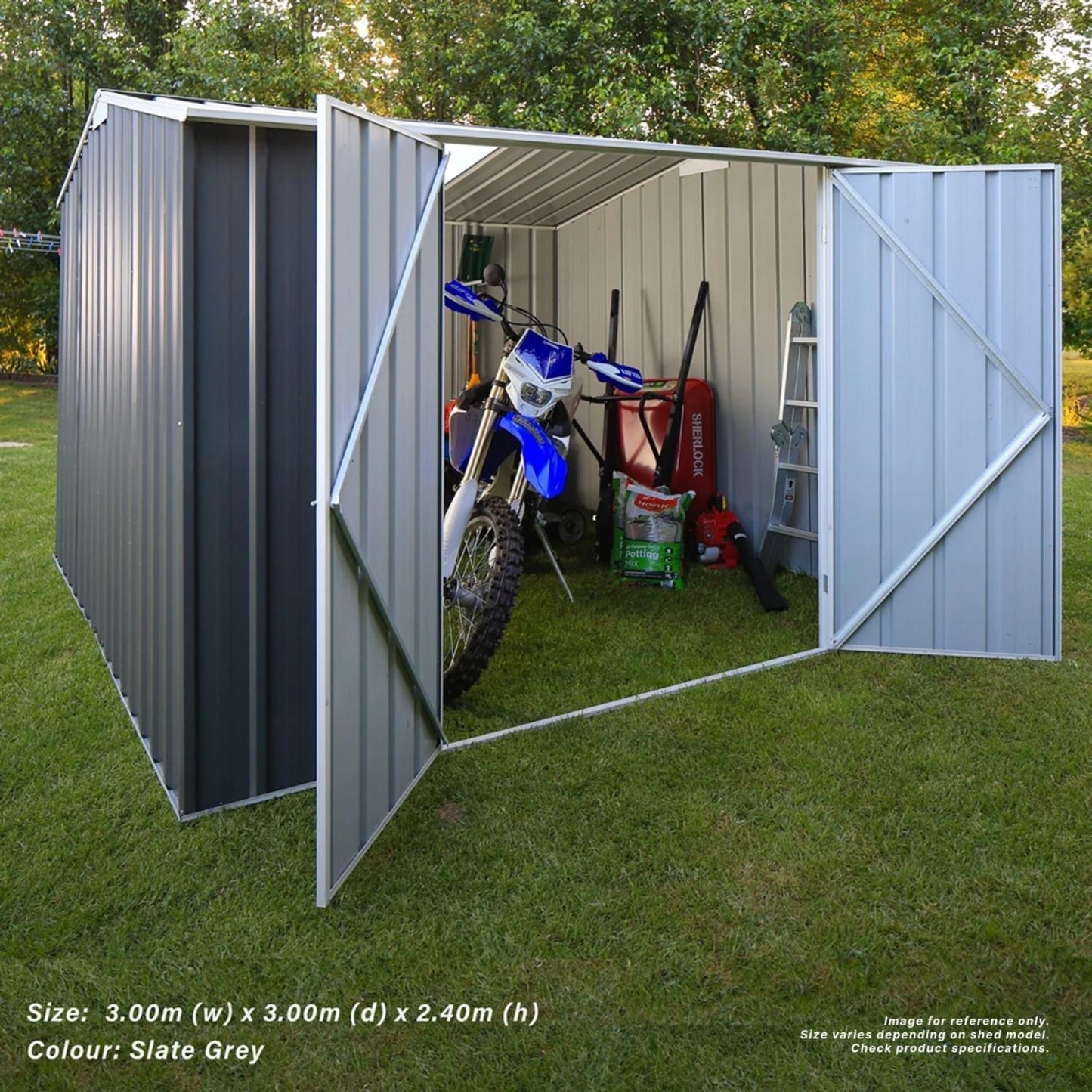 3m x 3m Gable Roof Garden Shed