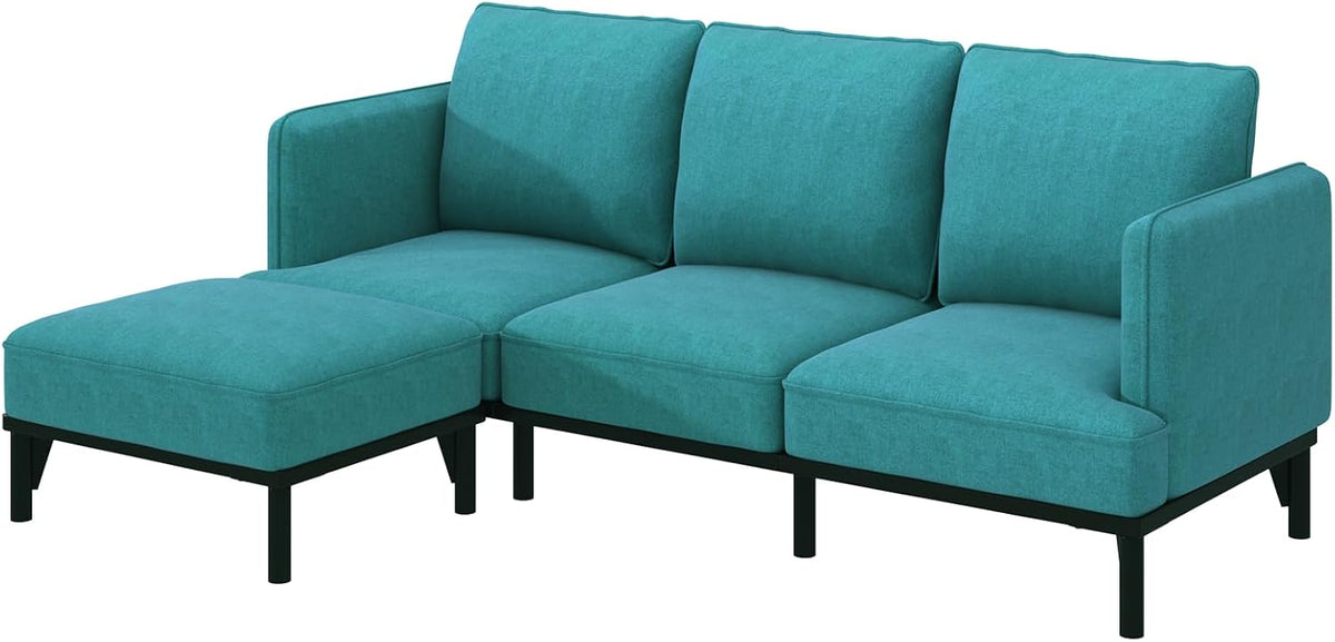 3 Seater Sofa Bed with Ottoman,191cm Modular Sofa