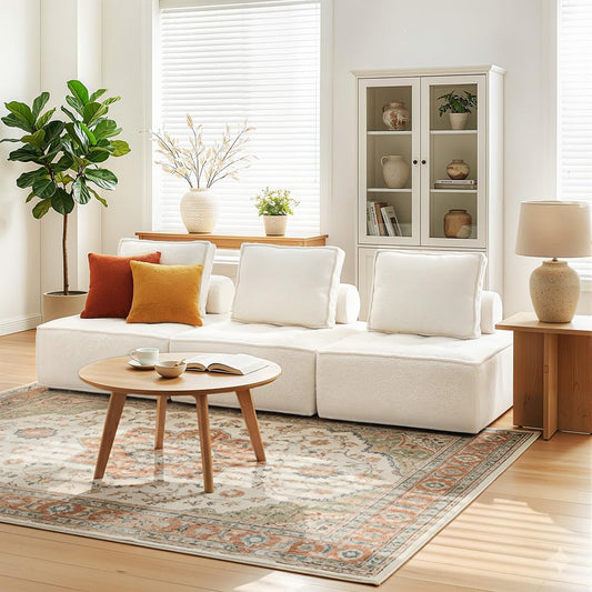 Artiss Floor Sofa Lounge Chair with Pillow 3 Seater